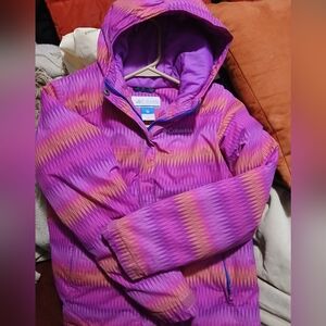 Columbia Purple and Orange Hooded Jacket